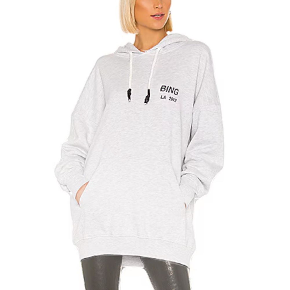 Anine Bing Lottie Hoodie Grey M/L Oversized